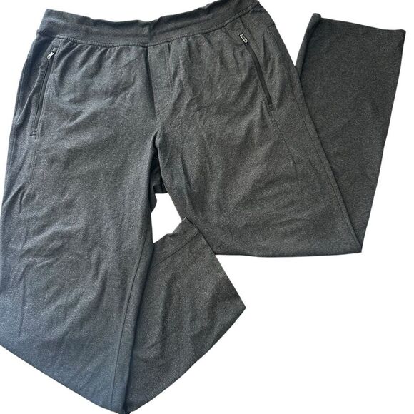 Lululemon Men’s Discipline Sweatpants Straight slim Grey Zip Pocket Size XXL EUC - Picture 2 of 7